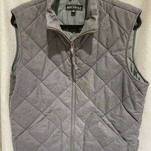 J. Crew Gray Quilted Vest